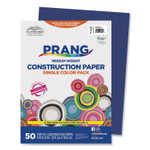 Prang SunWorks Construction Paper, 50 lb Text Weight, 9 x 12, Bright Blue, 50/Pack View Product Image