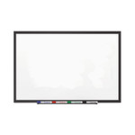 Quartet Classic Series Porcelain Magnetic Dry Erase Board, 60 x 36, White Surface, Black Aluminum Frame (QRT2545B) View Product Image