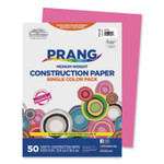 Prang SunWorks Construction Paper, 50 lb Text Weight, 9 x 12, Hot Pink, 50/Pack (PAC9103) View Product Image