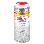 Pacon Spectra Glitter, 0.04 Hexagon Crystals, Silver, 16 oz Shaker-Top Jar View Product Image