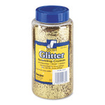 Pacon Spectra Glitter, 0.04 Hexagon Crystals, Gold, 16 oz Shaker-Top Jar View Product Image
