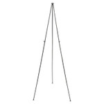 Quartet Full Size Instant Easel, 62.38" Maximum Height, Steel, Black (QRT29E) View Product Image