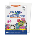 Prang SunWorks Construction Paper, 50 lb Text Weight, 9 x 12, White, 50/Pack View Product Image