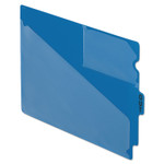 Pendaflex Colored Poly Out Guides with Center Tab, 1/3-Cut End Tab, Out, 8.5 x 11, Blue, 50/Box (PFX13542) View Product Image