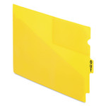 Pendaflex Colored Poly Out Guides with Center Tab, 1/3-Cut End Tab, Out, 8.5 x 11, Yellow, 50/Box (PFX13544) View Product Image