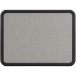 Quartet Contour Bulletin Board - 36" Board Height x 48" Board Width - Faux Granite Surface - Self-healing, Durable - Black Frame Product Image 