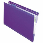 Pendaflex 1/5 Tab Cut Legal Recycled Hanging Folder - 8 1/2" x 14" - Violet - Reinforced, Tear Resistant, Durable - 10% Recycled Product Image 