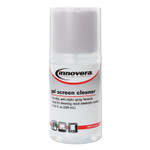 Innovera Anti-Static Gel Screen Cleaner, with Gray Microfiber Cloth, 4 oz Spray Bottle View Product Image