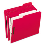 Pendaflex Colored Classification Folders with Embossed Fasteners, 2 Fasteners, Letter Size, Red Exterior, 50/Box (PFX21319) View Product Image