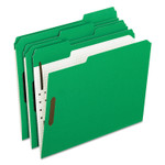 Pendaflex Colored Classification Folders with Embossed Fasteners, 2 Fasteners, Letter Size, Green Exterior, 50/Box (PFX21329) View Product Image