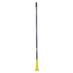Rubbermaid Commercial Gripper Fiberglass Mop Handle, 1" dia x 60", Blue/Yellow (RCPH246BLU) View Product Image