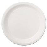 Hoffmaster Coated Paper Dinnerware, Plate, 9" dia, White, 50/Pack, 10 Packs/Carton (HFMPL7095) View Product Image