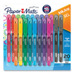 Paper Mate InkJoy Gel Pen, Stick, Medium 0.7 mm, Assorted Ink and Barrel Colors, 20/Pack (PAP2023018) View Product Image