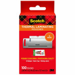 Scotch Thermal Laminating Pouches - Laminating Pouch/Sheet Size: 2.40" Width x 4.20" Length x 5 mil Thickness - Glossy - for ID Badge, Document, Photo, Lists, Card - Double Sided, Photo-safe - Clear Product Image 