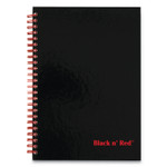 Black n' Red Hardcover Twinwire Notebooks, SCRIBZEE Compatible, 1-Subject, Wide/Legal Rule, Black Cover, (70) 9.88 x 6.88 Sheets View Product Image