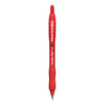 Paper Mate Profile Gel Pen, Retractable, Medium 0.7 mm, Red Ink, Translucent Red Barrel, Dozen View Product Image