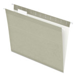 Pendaflex Colored Reinforced Hanging Folders, Letter Size, 1/5-Cut Tabs, Gray, 25/Box (PFX415215GRA) View Product Image