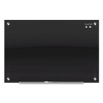 Quartet Infinity Magnetic Glass Marker Board, 48" x 36", Black Surface View Product Image