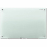 Quartet Infinity Glass Dry-Erase Whiteboard - 96" (8 ft) Width x 48" (4 ft) Height - Frost Tempered Glass Surface - Horizontal/Vertical Product Image 
