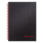 Black n' Red Hardcover Twinwire Notebooks, SCRIBZEE Compatible, 1-Subject, Wide/Legal Rule, Black Cover, (70) 8.25 x 5.88 Sheets View Product Image