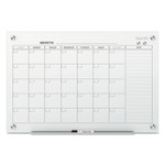 Quartet Infinity Magnetic Glass Calendar Board, One Month, 48 x 36, White Surface (QRTGC4836F) View Product Image