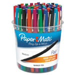 Paper Mate Point Guard Flair Felt Tip Porous Point Pen, Stick, Bold 1.4 mm, Assorted Ink and Barrel Colors, 48/Pack (PAP4651) Product Image 