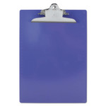 Saunders Recycled Plastic Clipboard with Ruler Edge, 1" Clip Capacity, Holds 8.5 x 11 Sheets, Purple (SAU21606) Product Image 
