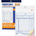 Rediform 3-Part Carbonless Purchase Order Book - 50 Sheet(s) - 3 Part - Carbonless Copy - 5.50" x 7.87" Sheet Size - White, Canary, Pink Product Image 