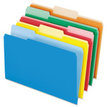 Pendaflex Interior File Folders, 1/3-Cut Tabs: Assorted, Legal Size, Assorted Colors, 100/Box (PFX435013ASST) View Product Image