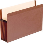 Pendaflex Straight Tab Cut Legal Recycled File Pocket - 8 1/2" x 14" - 7" Expansion - Red Fiber, Polyester - Red Fiber - Moisture Resistant, Reinforced Gusset, Rip Resistant, Spill Proof, Laminated Product Image 