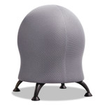 Safco Zenergy Ball Chair, Backless, Supports Up to 250 lb, Gray Fabric Seat, Black Base (SAF4750GR) View Product Image