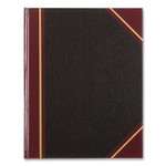 National Texthide Eye-Ease Record Book, Black/Burgundy/Gold Cover, 10.38 x 8.38 Sheets, 300 Sheets/Book (RED56231) View Product Image