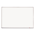 Quartet Porcelain Magnetic Whiteboard, 96 x 48, White Surface, Silver Aluminum Frame View Product Image