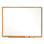 Quartet Classic Series Total Erase Dry Erase Boards, 96 x 48, White Surface, Oak Fiberboard Frame (QRTS578) View Product Image