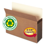 Smead Recycled Top Tab File Pockets, 5.25" Expansion, Letter Size, Redrope, 10/Box (SMD73206) View Product Image