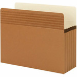 Smead Easy Grip Straight Tab Cut Letter Recycled File Pocket - 8 1/2" x 11" - 5 1/4" Expansion - Redrope - Tear Proof, Tear Resistant - 30% Recycled Product Image 