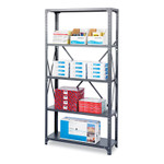 Safco Commercial Steel Shelving Unit, Five-Shelf, 36w x 24d x 75h, Dark Gray (SAF6267) View Product Image