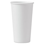 SOLO Single-Sided Poly Paper Hot Cups, 20 oz, White, 600/Carton (SCC420W) View Product Image