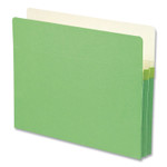 Smead Colored File Pockets, 1.75" Expansion, Letter Size, Green View Product Image