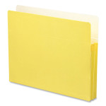 Smead Colored File Pockets, 1.75" Expansion, Letter Size, Yellow View Product Image