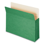 Smead Colored File Pockets, 3.5" Expansion, Letter Size, Green (SMD73226) View Product Image