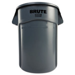 Rubbermaid Commercial Vented Round Brute Container, 44 gal, Plastic, Gray (RCP264360GY) View Product Image