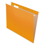 Pendaflex Colored Hanging Folders, Letter Size, 1/5-Cut Tabs, Orange, 25/Box View Product Image