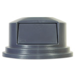 Rubbermaid Commercial Round BRUTE Dome Top Lid for 55 gal Waste Containers, 27.25" Diameter, Gray View Product Image