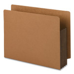 Smead Redrope Drop-Front End Tab File Pockets, Fully Lined 6.5" High Gussets, 3.5" Expansion, Letter Size, Redrope/Brown, 10/Box View Product Image