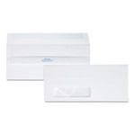 Quality Park Redi-Seal Envelope, Address Window, #10, Commercial Flap, Redi-Seal Adhesive Closure, 4.13 x 9.5, White, 500/Box View Product Image