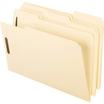Pendaflex 1/3 Tab Cut Legal Recycled Top Tab File Folder - 8 1/2" x 14" - 2 Fastener(s) - 2" for Folder - Top Tab Location - Assorted Tab Position Product Image 