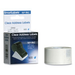 Seiko SLP-2RLC Self-Adhesive Address Labels, 1.12" x 3.5", Clear, 130 Labels/Roll, 2 Rolls/Box View Product Image