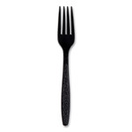SOLO Guildware Extra Heavyweight Plastic Cutlery, Forks, Black, 1,000/Carton (SCCGDR5FK) Product Image 