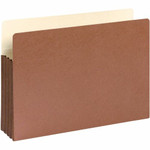 Smead Straight Tab Cut Legal Recycled File Pocket - 8 1/2" x 14" - 3 1/2" Expansion - Top Tab Location - 12.5 pt. - Redrope - (SMD74264) Product Image 